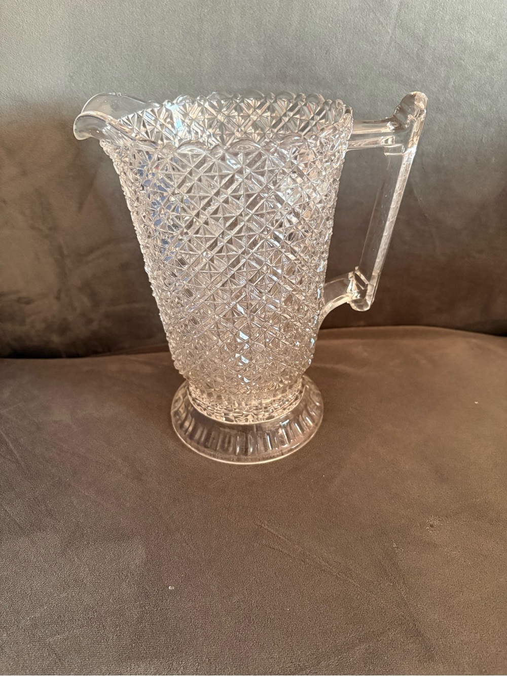 Antique Bryce Glass Pressed Pitcher